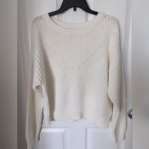 Women's The Drop Cable Knit Cream Sweater Sz. L